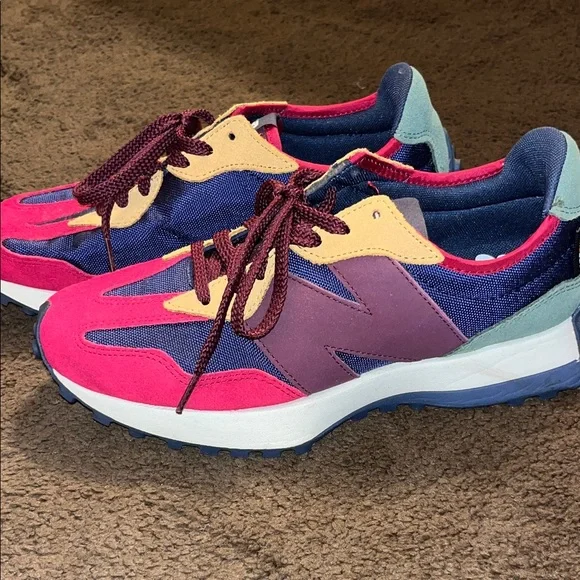 New Balance Multicolor Athletic Shoes - Pink, Blue, Yellow - Picture 1 of 5